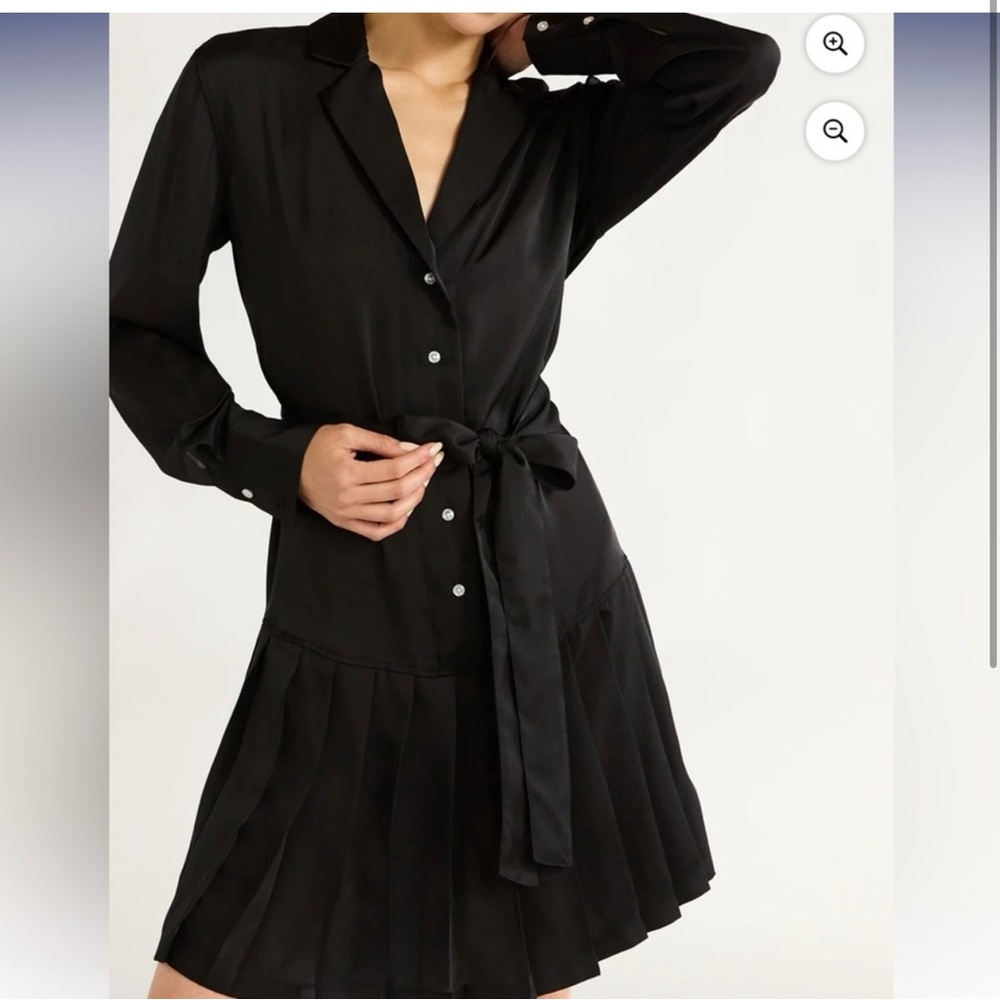 Elegant Black Shirt Dress